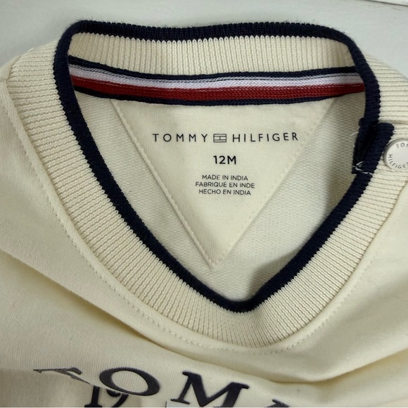 Tommy Hilfiger Cream and Navy Sweatshirt - Picture 3 of 4